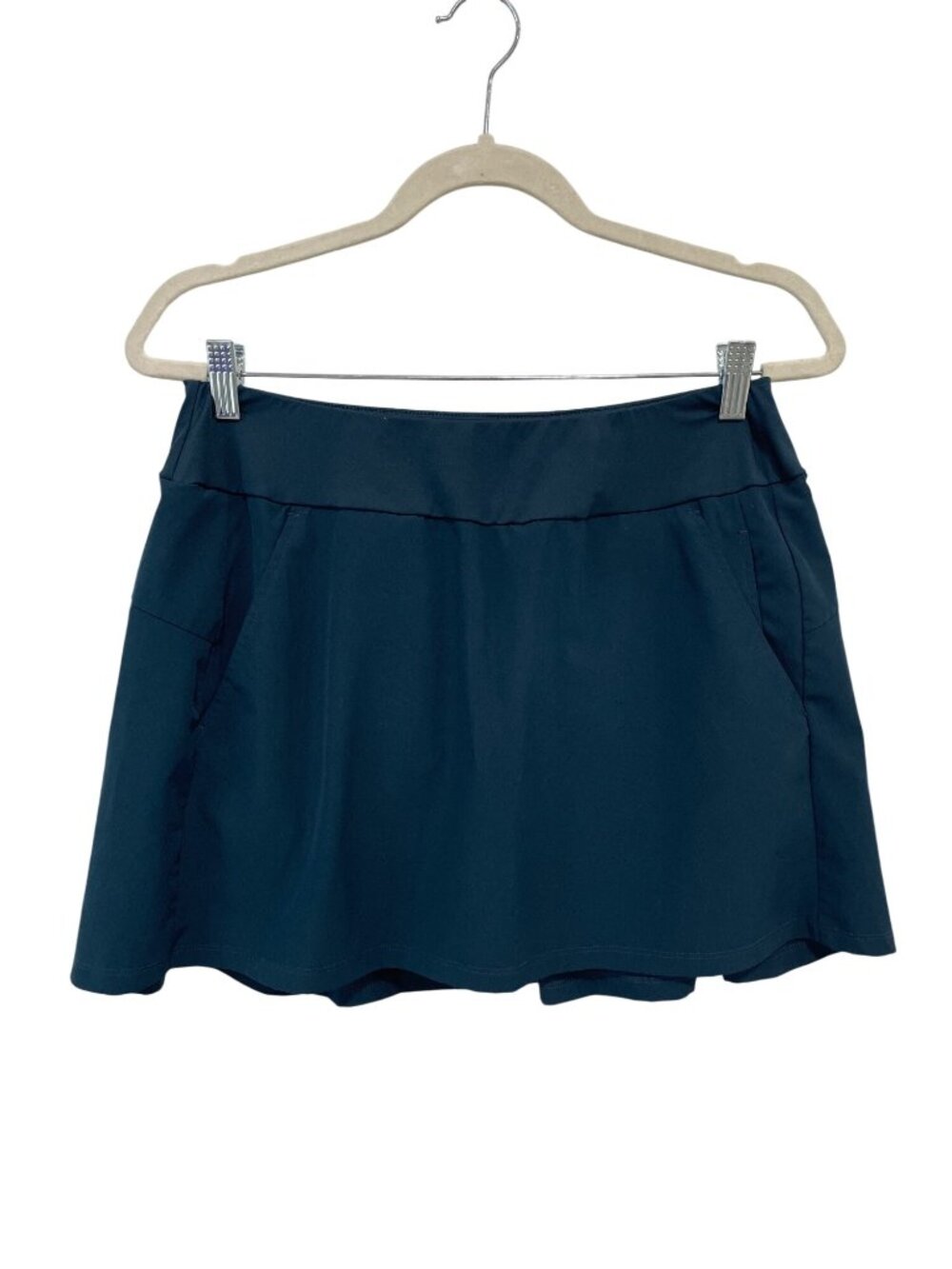 Tee Time Athletic Skort Medium Pull On Pleated Back Built In Shorts Golf Active